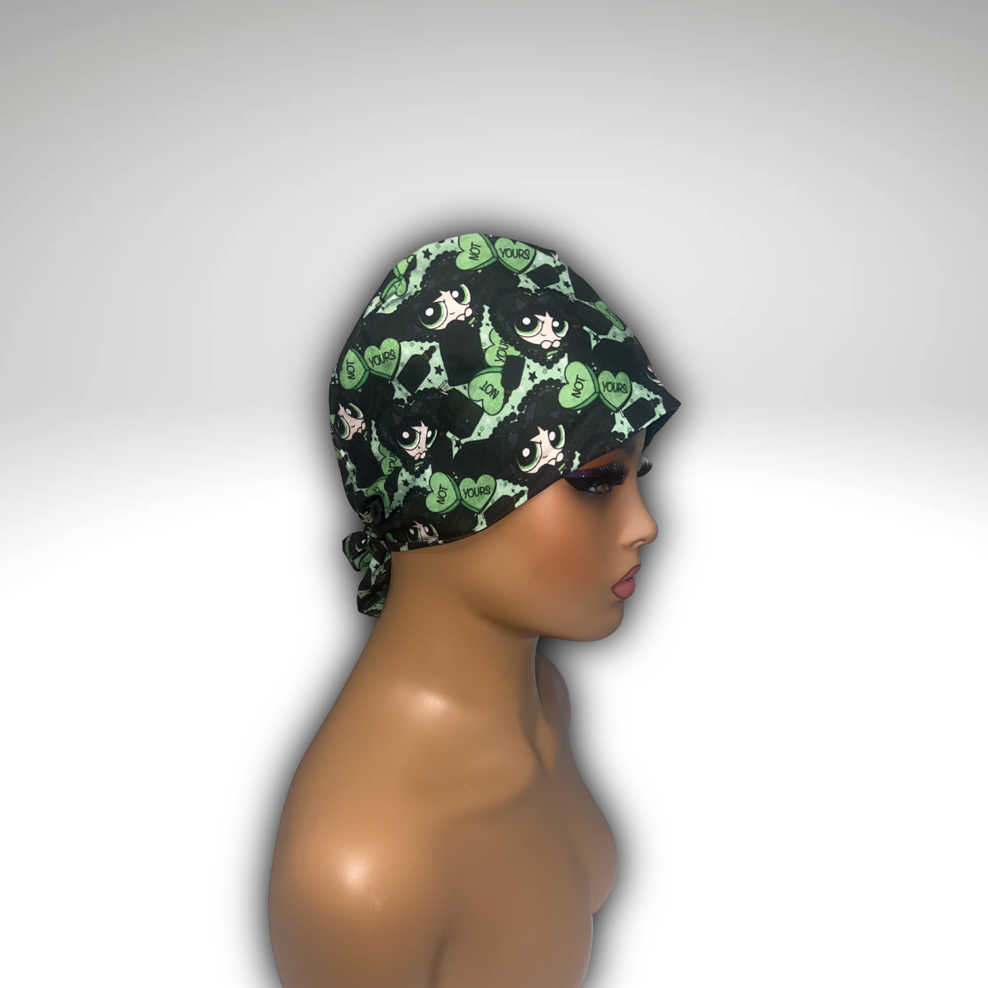 Powerpuff girls "Buttercup" Satin Scrub cap