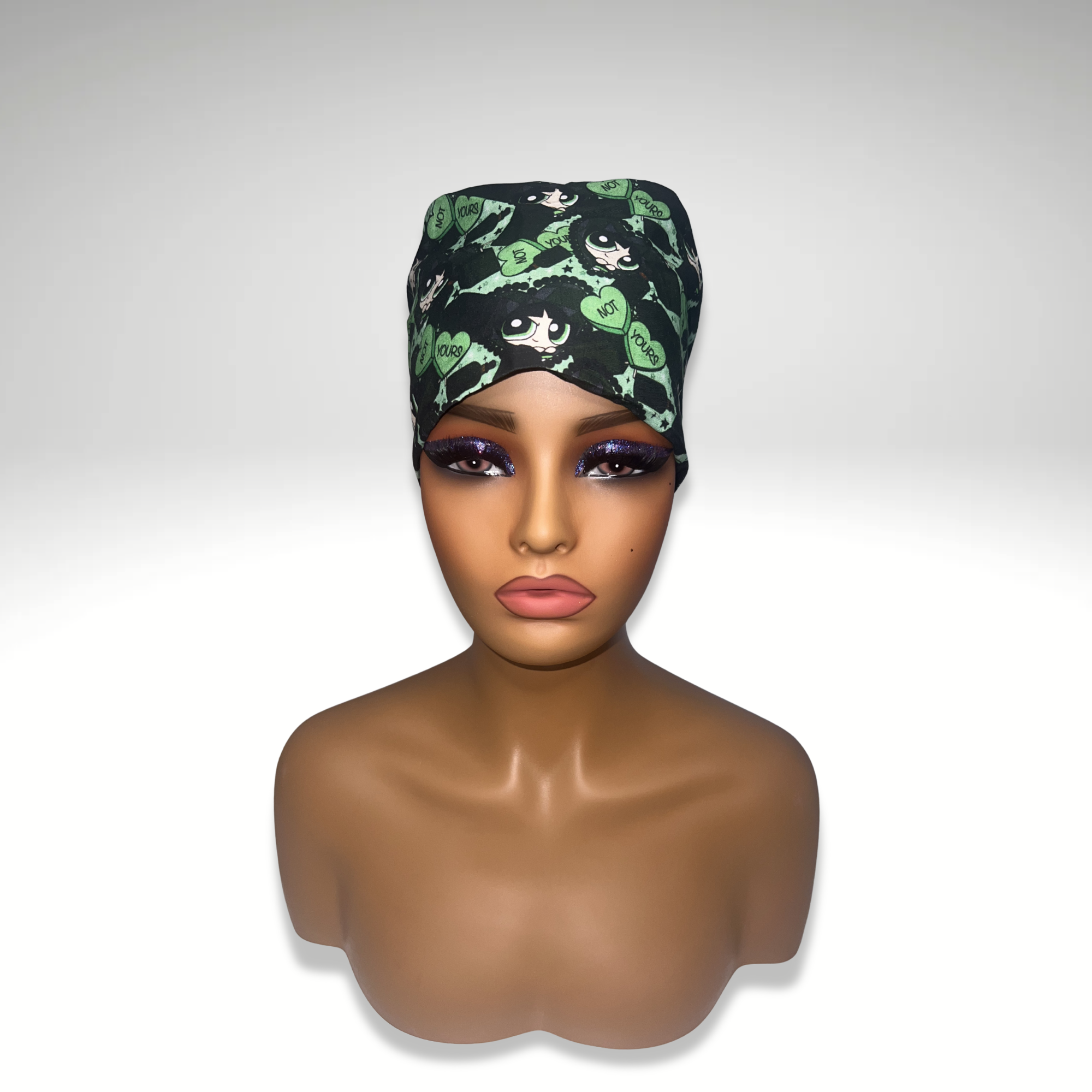 Powerpuff girls "Buttercup" Satin Scrub cap