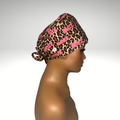 Cheetah "Bratz" Satin scrub cap