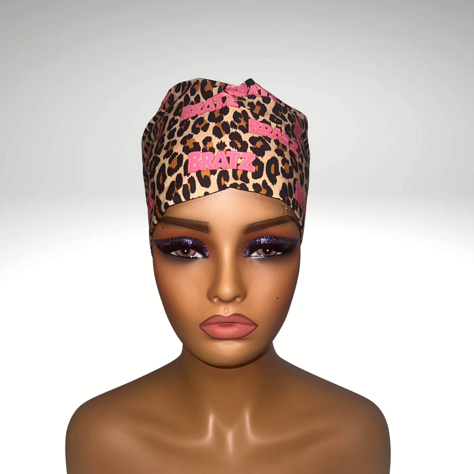 Cheetah "Bratz" Satin scrub cap