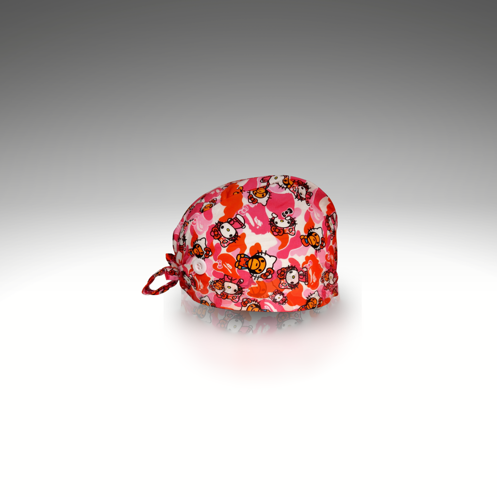 Hello Kitty x Bape Satin Scrub cap