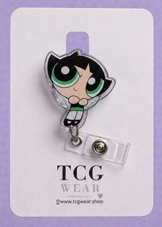 Buttercup Powerpuff Girls Inspired Badge Reel